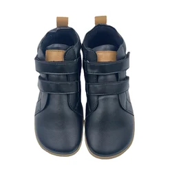 TipsieToes Genuine Leather Kids Ankle Boots - 3.5B(37) (Black N)