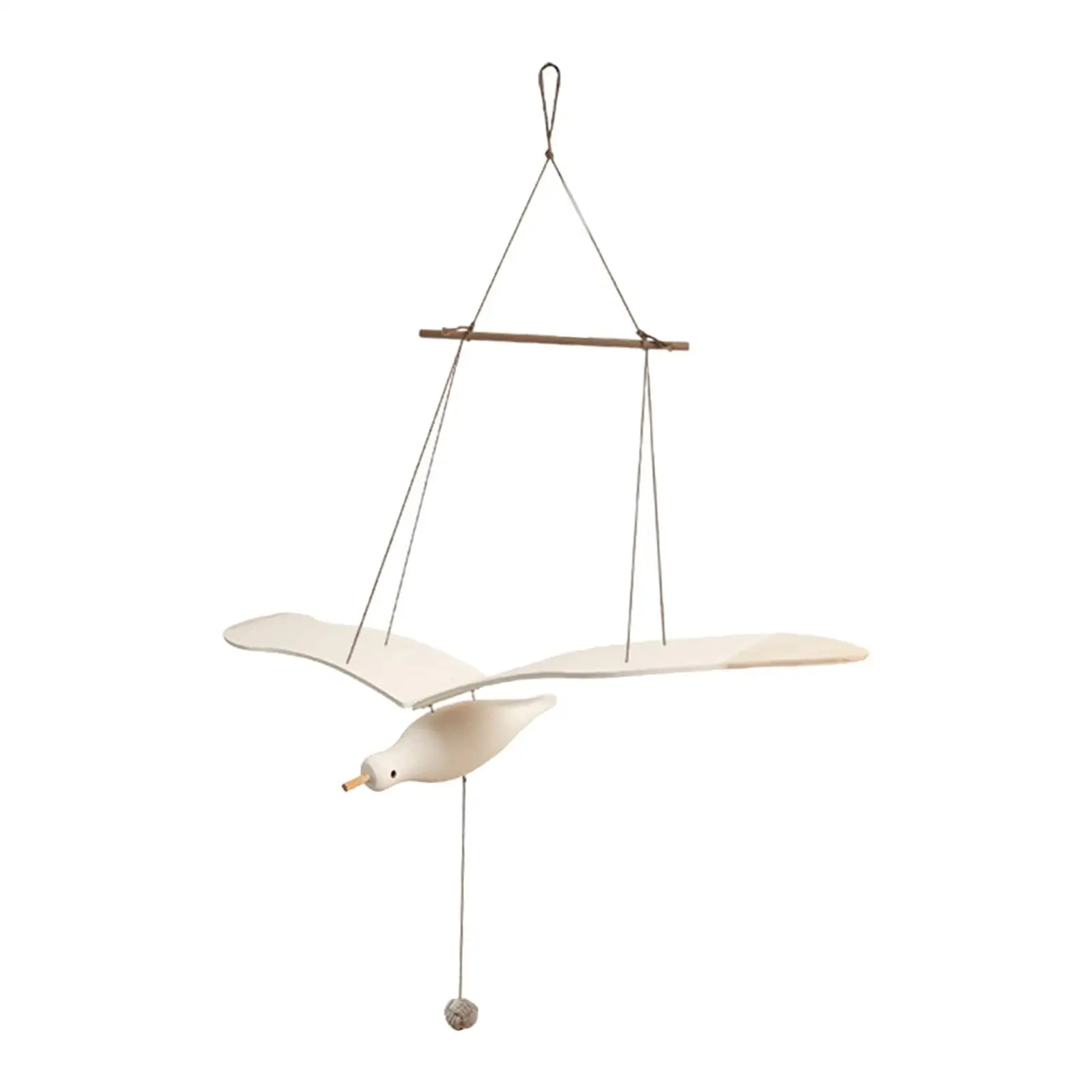 

Flying Seagull Hanging Creative Collectible Art Durable Elegant Wood Seagull