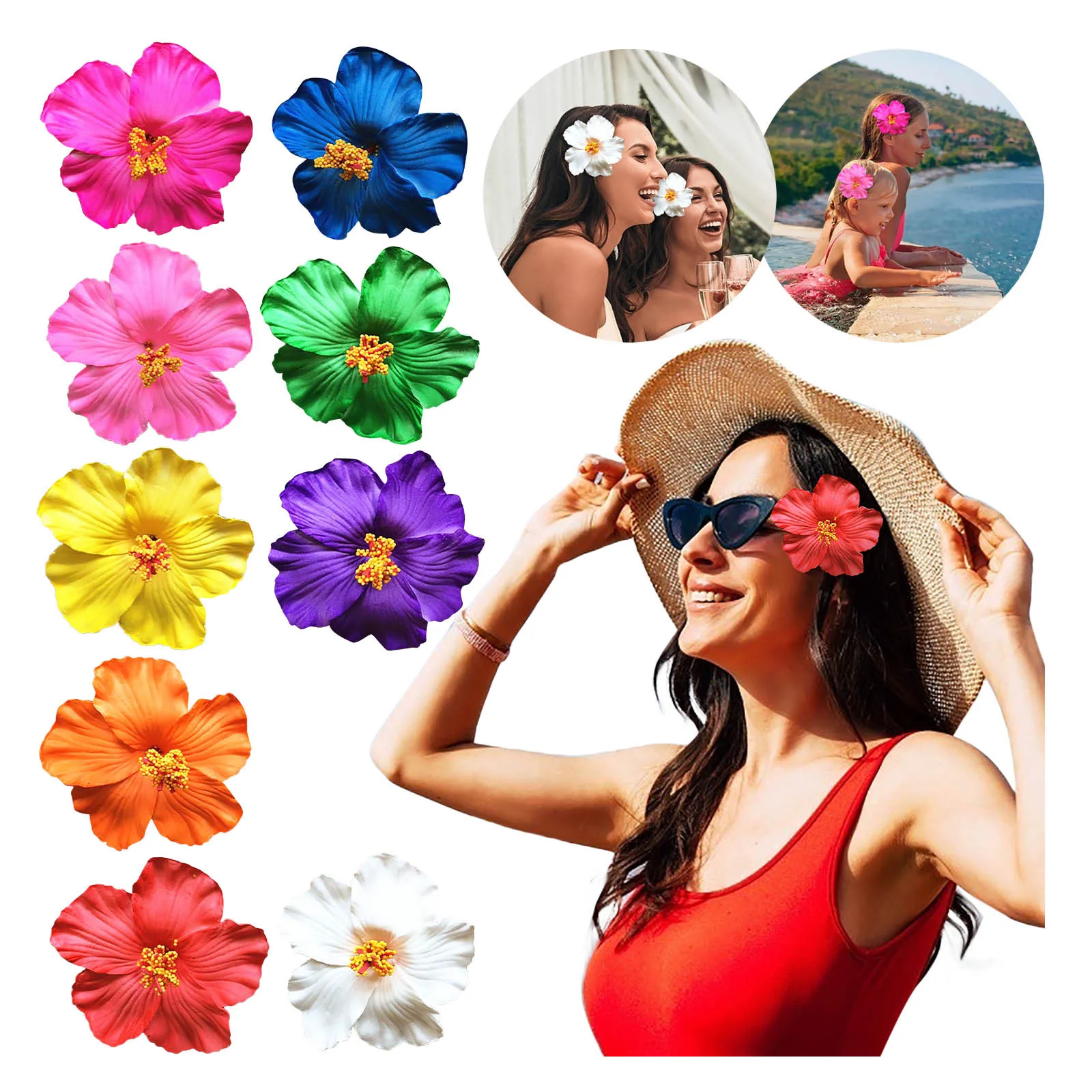 Pince à Cheveux Acrylique Motif Fruit - Design Radis, Double Face, Ressort Fort - Pour Femme, Fille, Quotidien