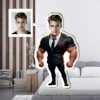 Customizable muscle plush pillows with personalized photos as intimate gifts, perfect for sofas, holidays, lovers 4