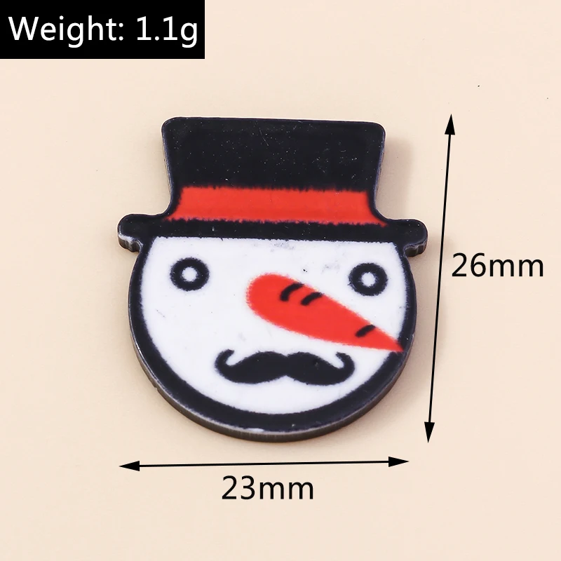 Leslie Mix 10/20/30 Stück neue Frohe Weihnachten Charms Harz Flatback Cabochons für DIY Schmuckherstellung Ohrringe Halskette Zubehör – Detail 15