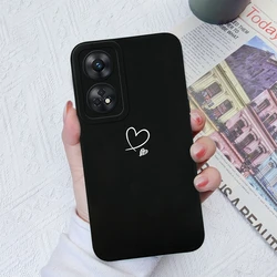 Love Heart Camera Protection Soft Liquid Silicone Back Cover for Oppo Reno - Stylish & Durable Phone Case (TYB3)