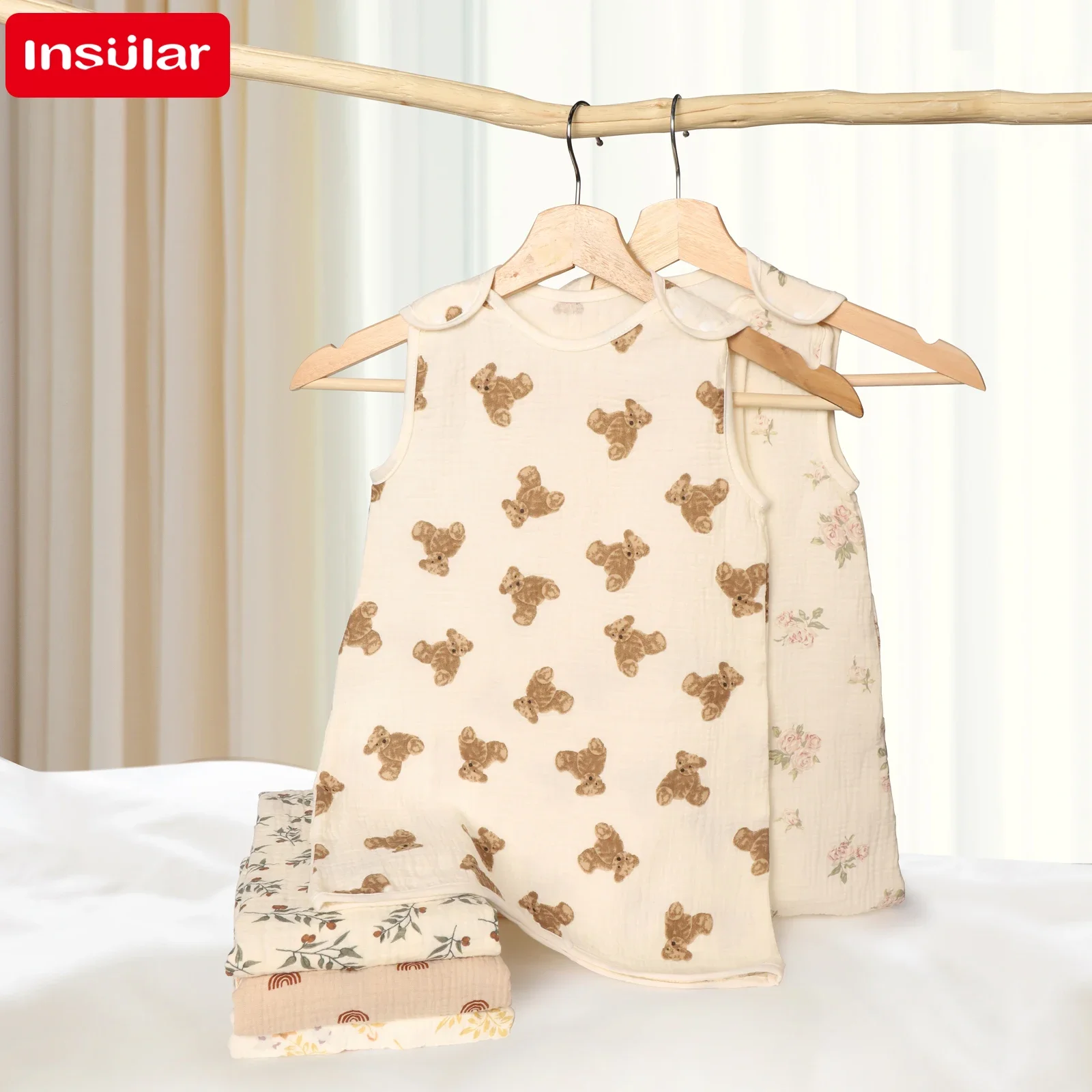 Newborn Baby Bodysuit Spring Baby Clothes Summer Girl Pajama Romper Soft Jumpsuit Cartoon Sleeping Bag Clothes 0 to 9 Months