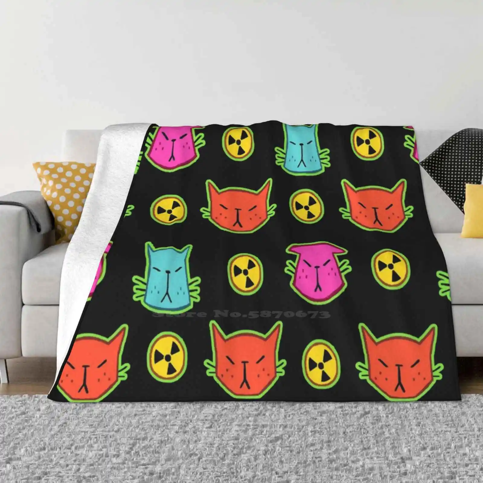 

Nuclear Cats Trend Style Funny Fashion Soft Throw Blanket Nuclear Cats Adamsketches Stephasocks Doodledate Youtube Kitty