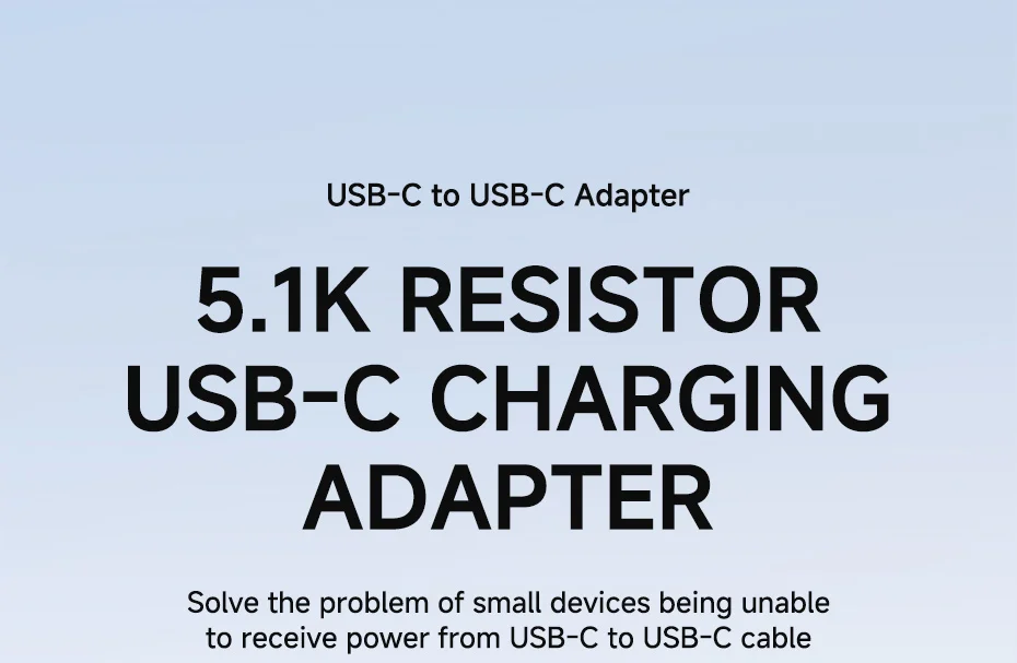Hagibis USB-C Charging Adapter with 5.1K Pull-Down Resistor