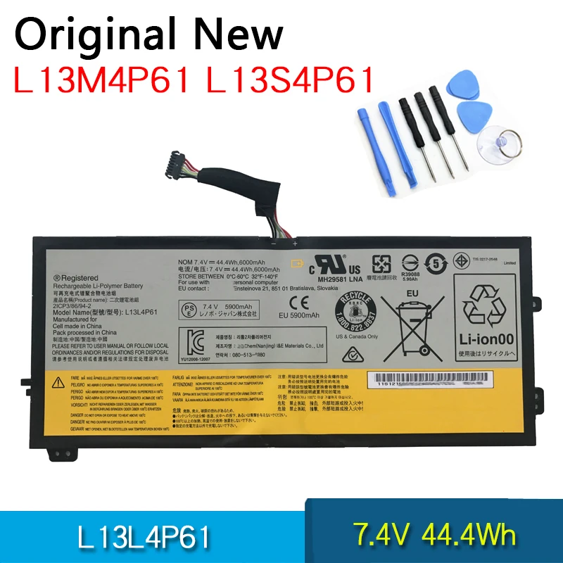 

NEW Original Battery L13M4P61 L13L4P61 L13S4P61 121500253 2ICP3/86/94-2 For Lenovo ThinkPad Edge 15 80H1 15.6