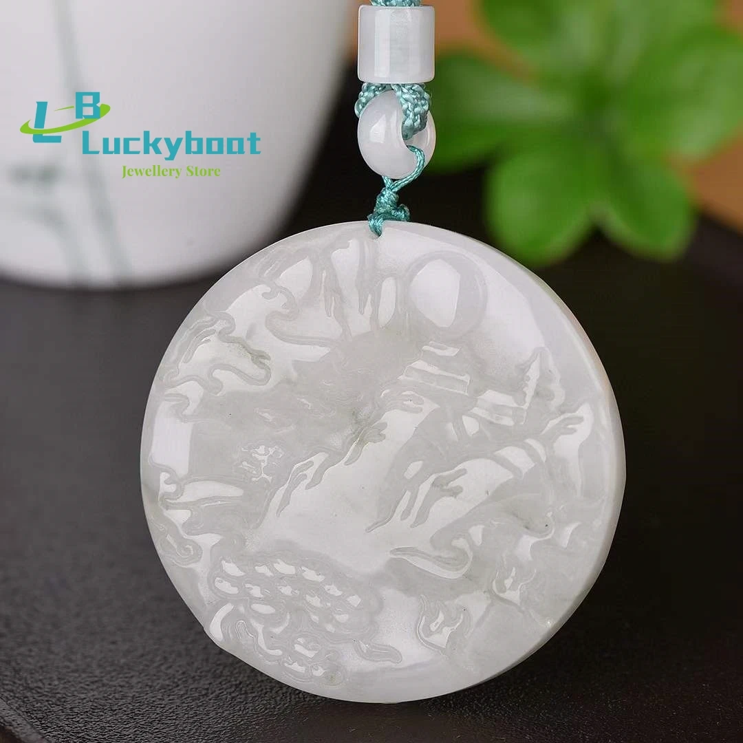 

Natural Tianshan Cuishan Mountain and Water Pendant Simple and Personalized Exquisite Fashion Versatile for Men and Women