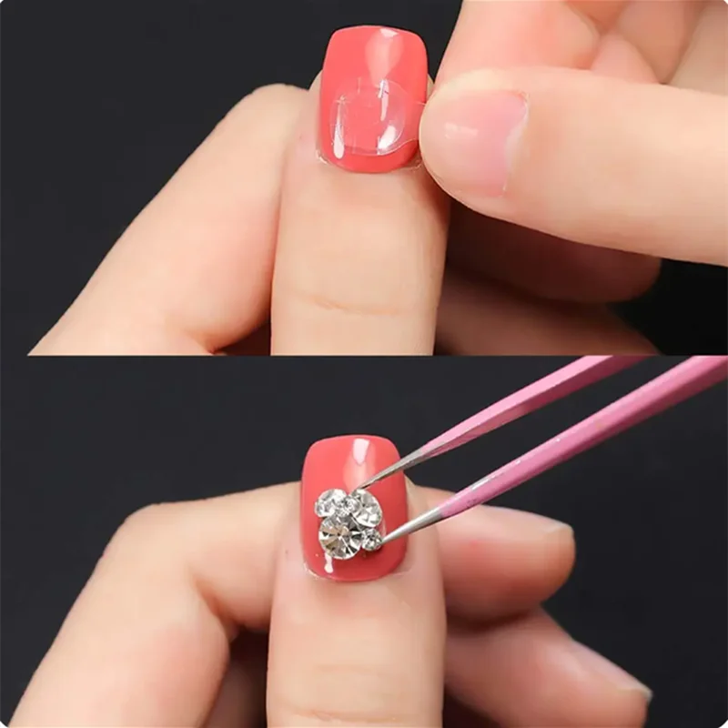 Nail Stickers 600PCS Double Sided Glue Waterproof Breathable Fake Nails