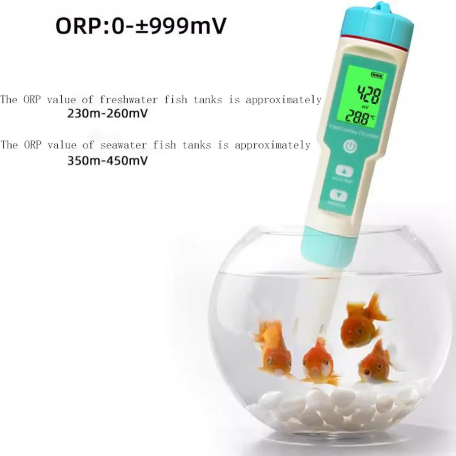 7 in 1 PH/TDS/EC/ORP/S.G/Salinity/Temp Meter ATC PH Tester Aquariums Water Household Drinking water quality tester ph meter