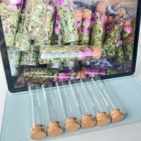 50 pcs 17x22x80mm Glass Bottles Cork Stopper Mini Test Tube Jars Tiny Containers for DIY Crafts Wishing Bottles Wedding Favors 2