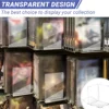 4/6pcs Transparent Acrylic Bookends Stand Bookshelf Desktop Decorative Storage Rack Bookend Book Holder School Stationery 6