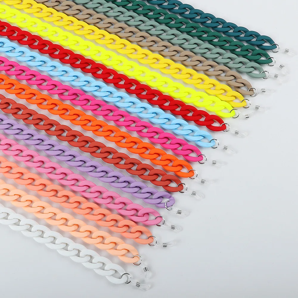 Unisex Fashion Matte Acrylic Eyewear Chain Lanyard