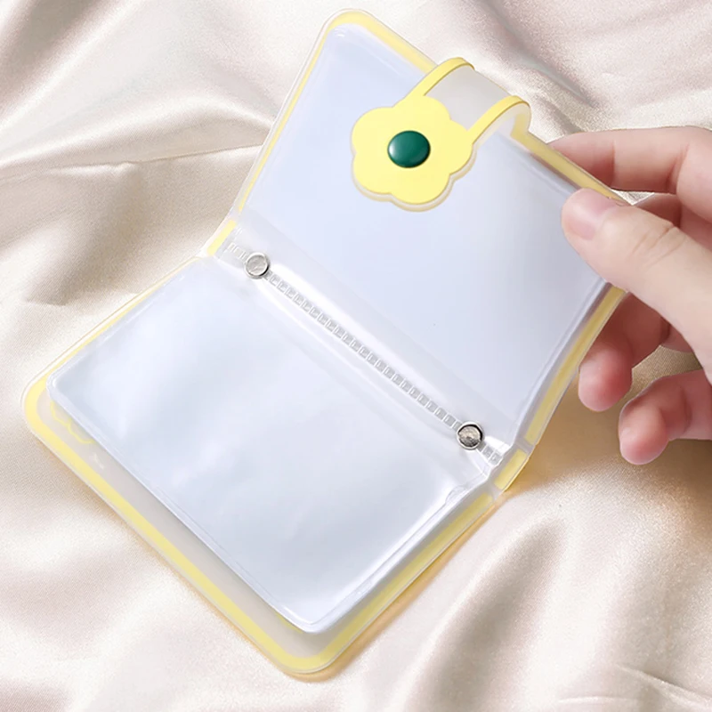 3 inch Card Binder Kpop Photocard Holder Mini Photo Album Credit Card Holder Bank Case Idol Photo Cards Collect Book 포카 바인더