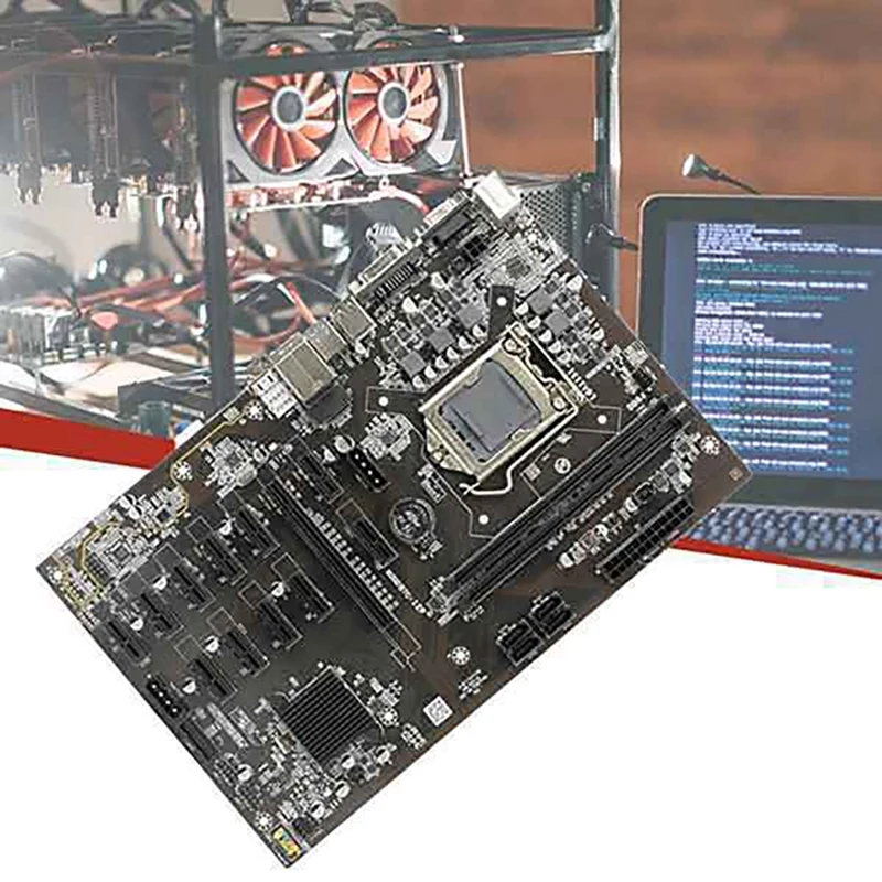 B250 BTC Mining Motherboard With G3900 CPU+Fan+Thermal Grease+Switch Cable 12 PCIE To USB Slot LGA1151 DDR4 RAM SATA3.0 mother board gaming pc