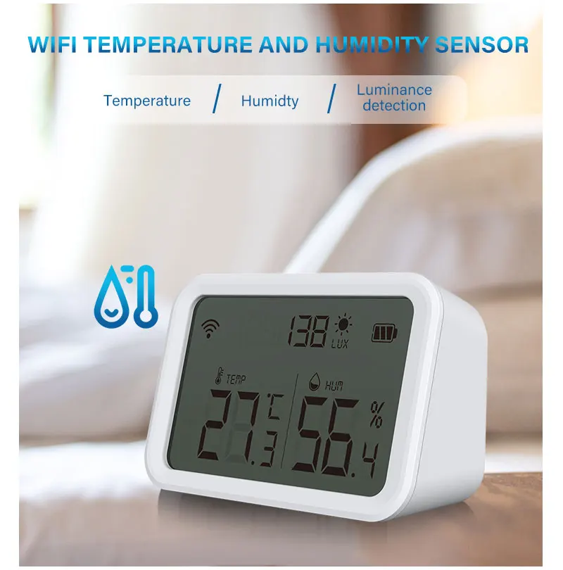NEW Tuya Smart Home Wifi Temperature Sensor Humidity Detector 20℃ 80