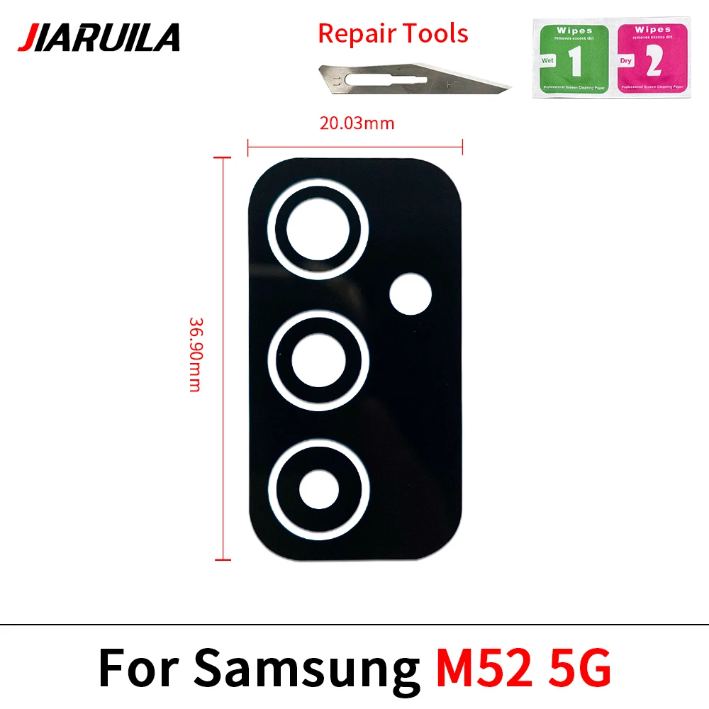 Premium Replacement Rear Camera Glass Lens with Adhesive