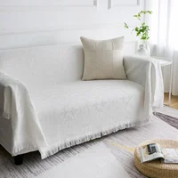Simple Cushion Ins Style Sofa Towel Fashion Lunch Break Blankets Room Decorate Nordic Solid Color Four Seasons Cotton Blanket 1