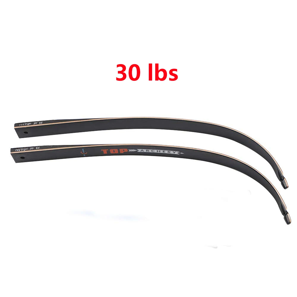 1 paire de membres d'arc recourbé de tir à l'arc 56 pouces 30-50lbs arc gauche/droite pour les Sports de plein air chasse tir  18
