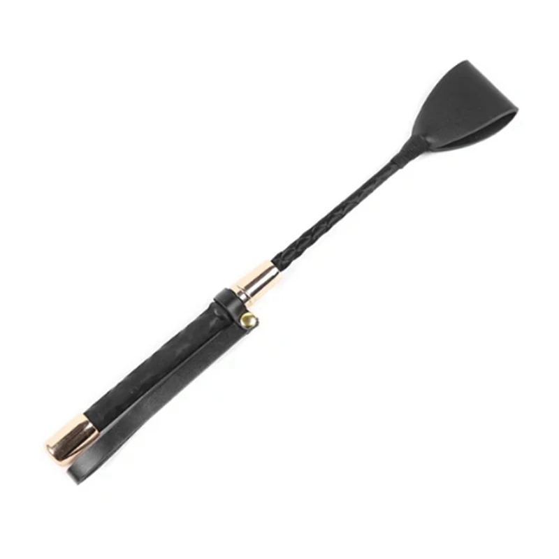 

1PC Lightweight Portable PU Leather Riding Whip Anti-Slip Handle Horse Whip Racing Horse Training Durable Easy Install