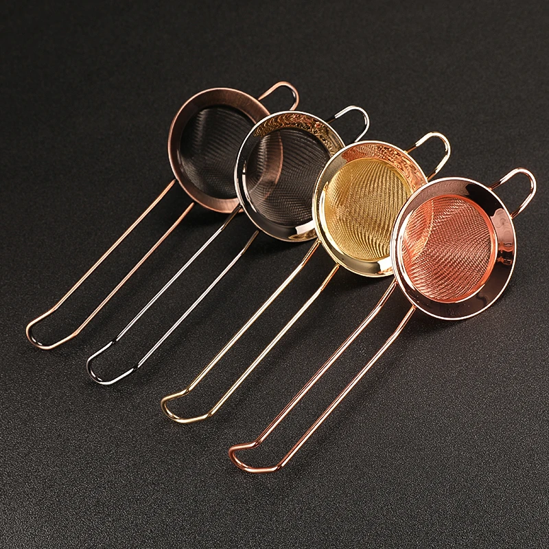 Cocktail Shaker Strainer Bar Cocktail Strainer 304 Stainless Steel Cocktail Sieve For Removing Bits From Juice Fine Mesh Strainer Barware