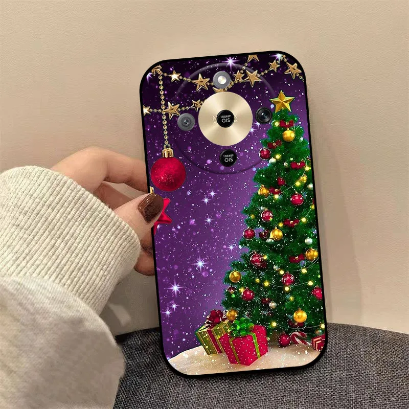 Christmas Painted Soft TPU Silicone Phone Case Cover - Holiday Design