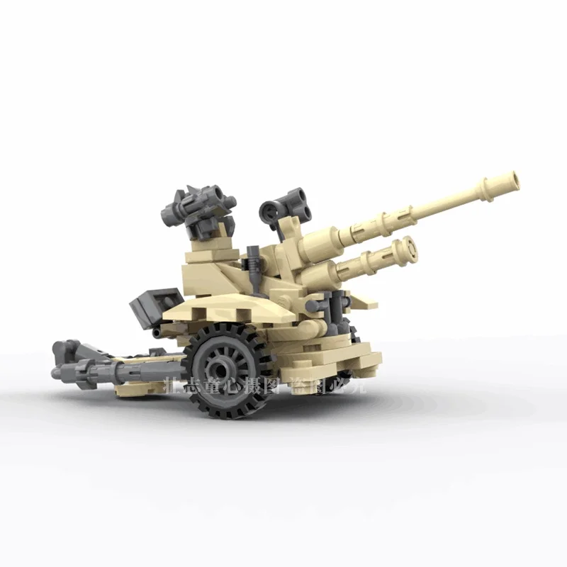 

M1930, 25 мм, модель самолета, пистолет, строительные блоки, пушка, мелкие частицы, строительные блоки, кирпичи, Наборы игрушек для детей, MOC