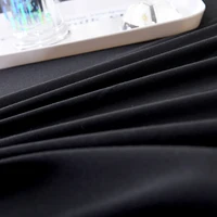 Drap de Lit en Coton Délavé Solide et Respectueux de la Peau pour Adulte, Drap pio Noir pour Document Queen/King, 1 Pièce 5