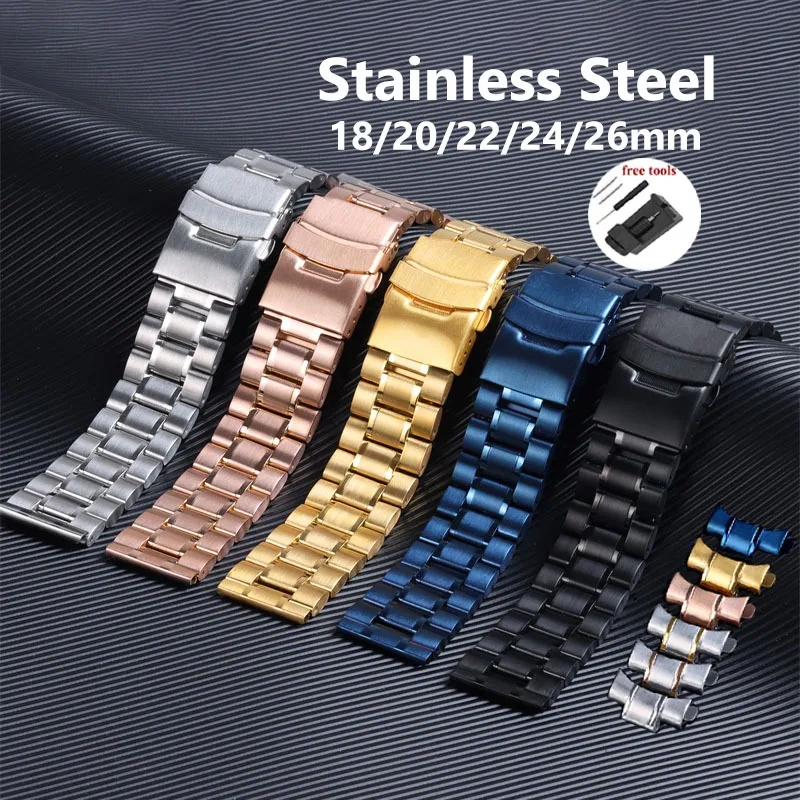 Most Affordable Stainless Steel 18 mm Wristwatch Band B1535.33.16_K0022593