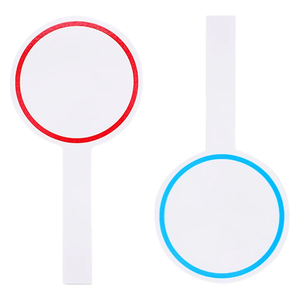 2 Pcs Raise Sign Kt Score Board White Foam Handheld Voting Paddles Scoreboard for