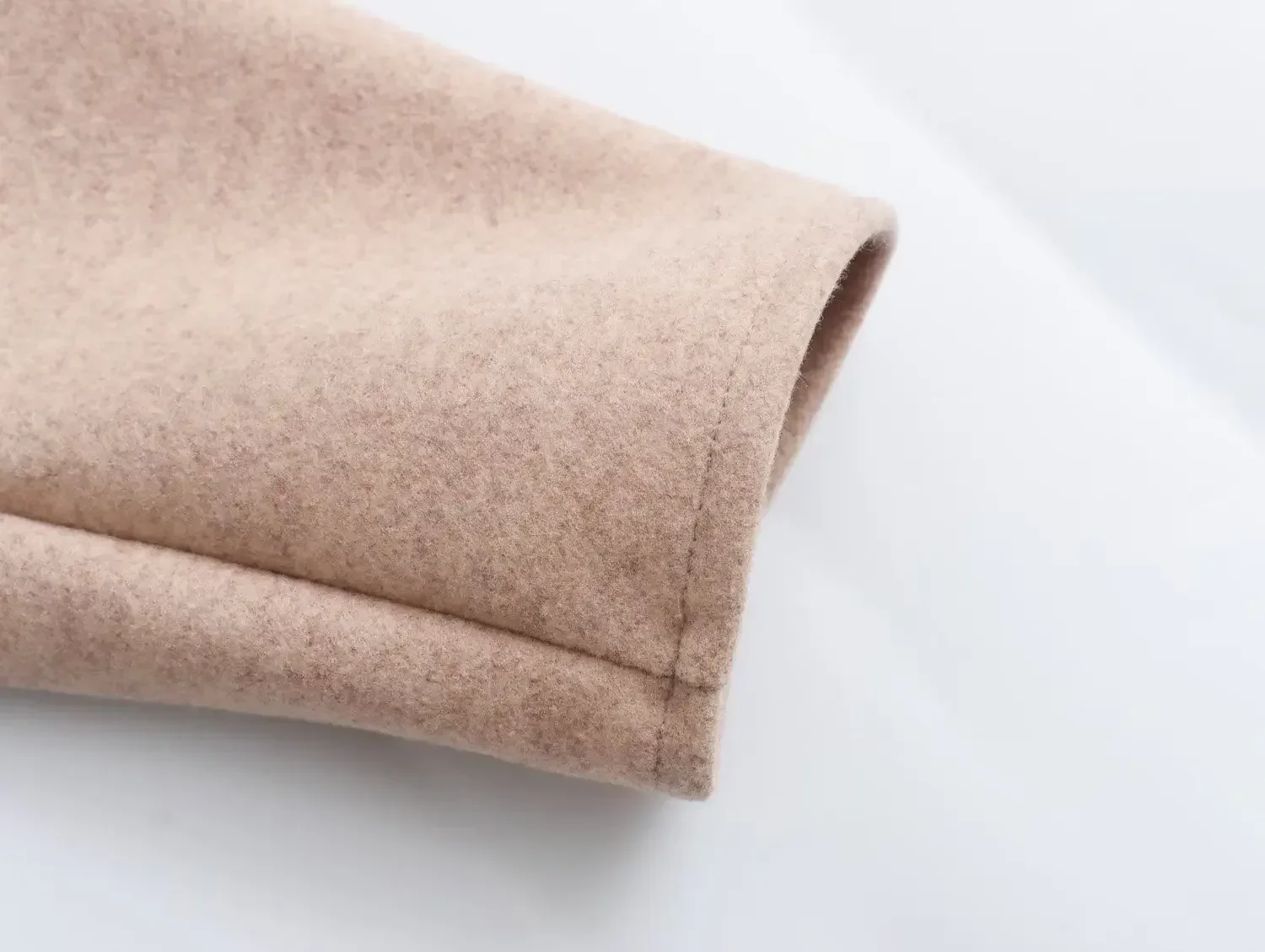 Woolen Coat for Women 2024 Stand Collar Female Casual Jacket Coats Ladies Chic Single-breasted with Pocket Outerwear