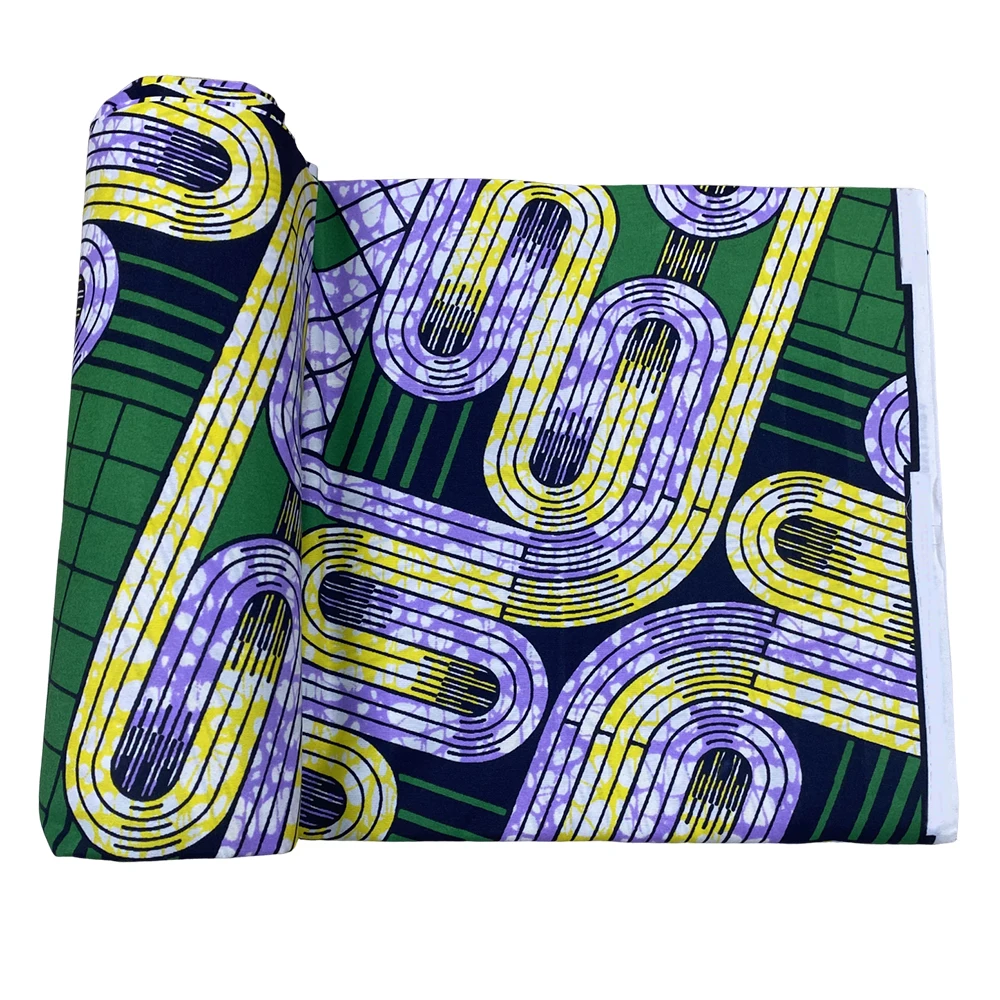 High Quality 6 yards African Ankara Printed Wax Fabric Handmade DIY Material Wax African Fabric Polyester