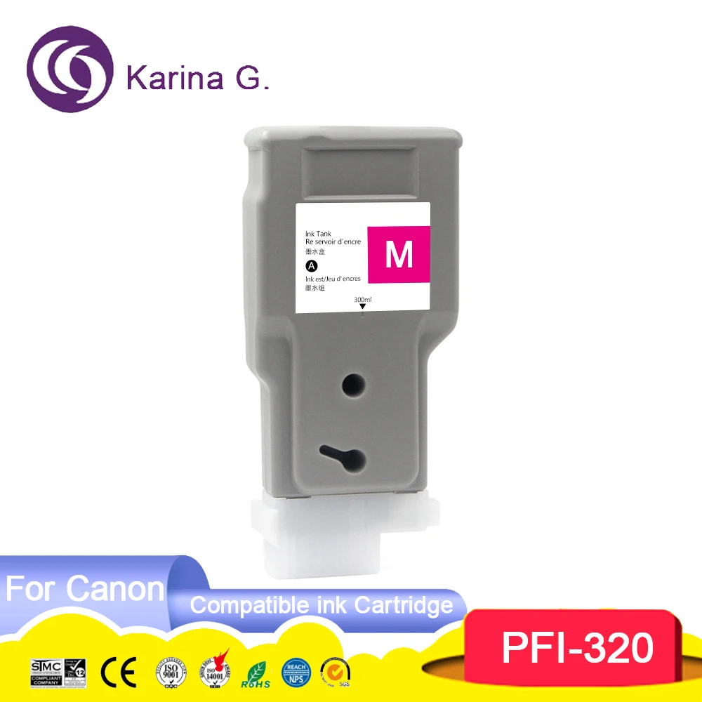 PFI320 PFI 320 PFI-320 Premium Color Compatible Inkjet ink Cartridge for imageP