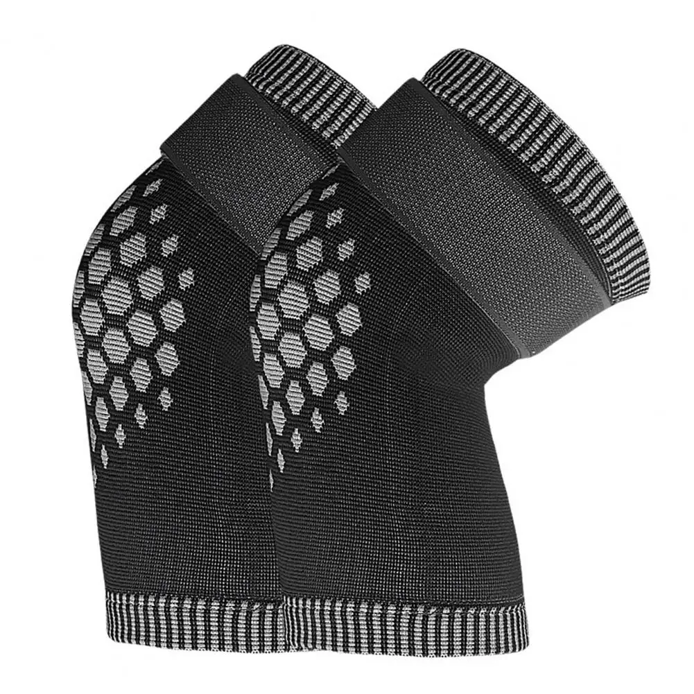 

Knee Support Braces Soft Breathable Knee Support Sleeves with Fastener Tape Compression Leg Warmers for Pain Relief Injury