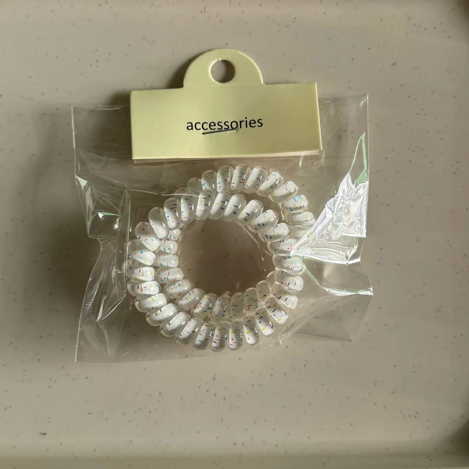 Mermaid Color Spiral Hair Ties Set - Vibrant Elastic Bands