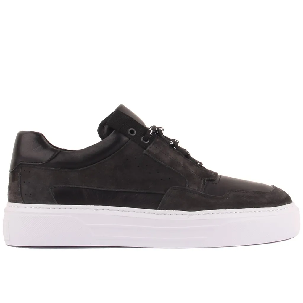 

Sail Lakers-Black Suede, Leather Men's Sneaker