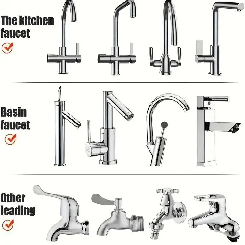 Faucet Extension Pipe 1pc Universal Water Outlet Nozzle Splash Proof Can Be Shaped and Bent