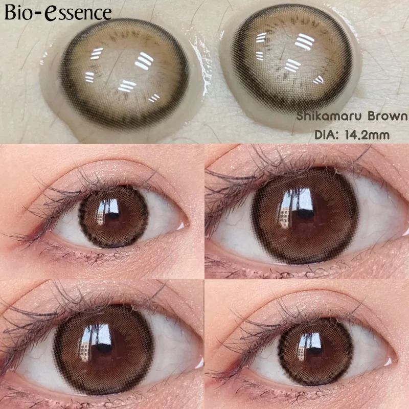 عدسات لاصقة طبيعية من Bio-essence للعيون مع عدسات...