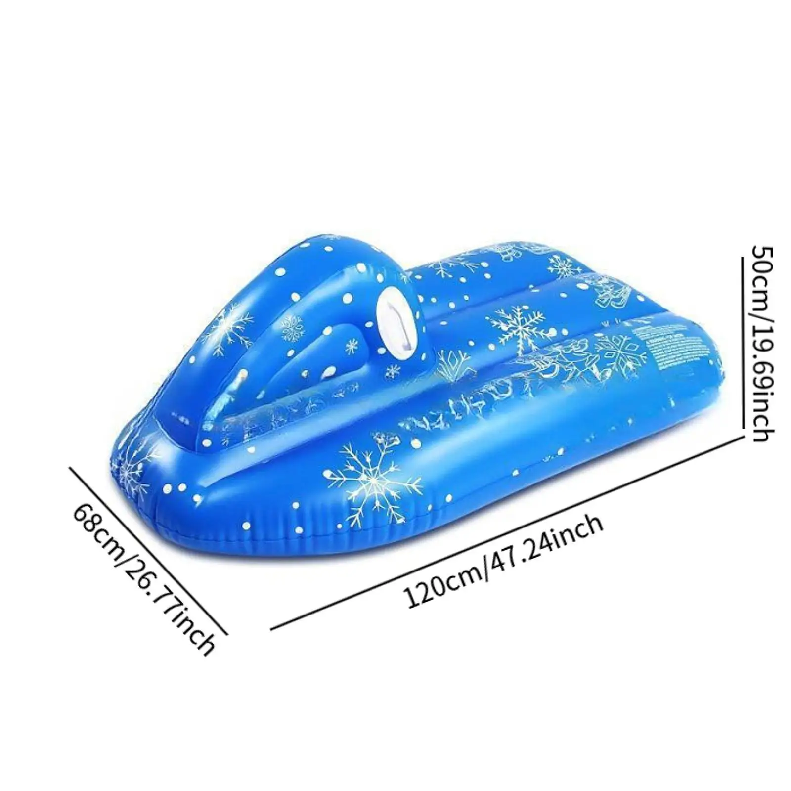 Snow Boat Sled Winter Inflatable Snow Tube PVC Snowflake Kids Sled Heavy Duty Circle Games Raft Children Skating Tool