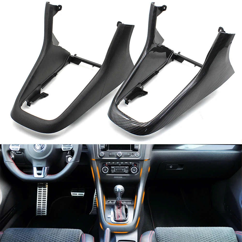 

Interior Car Central Console DSG Gear Shift Knob Outer Frame Cover Replacement For Volkswagen VW Golf 6 MK6 2009-2014 5K0863680