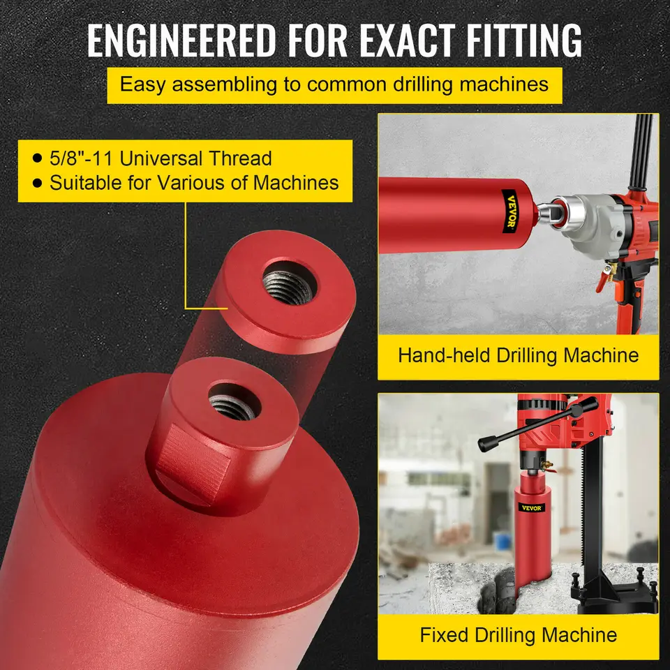 Trapano A Carotaggio Diamantato VEVOR 3000W - Fori Da 20-200mm, Per Calcestruzzo E Mattoni - Foto 3