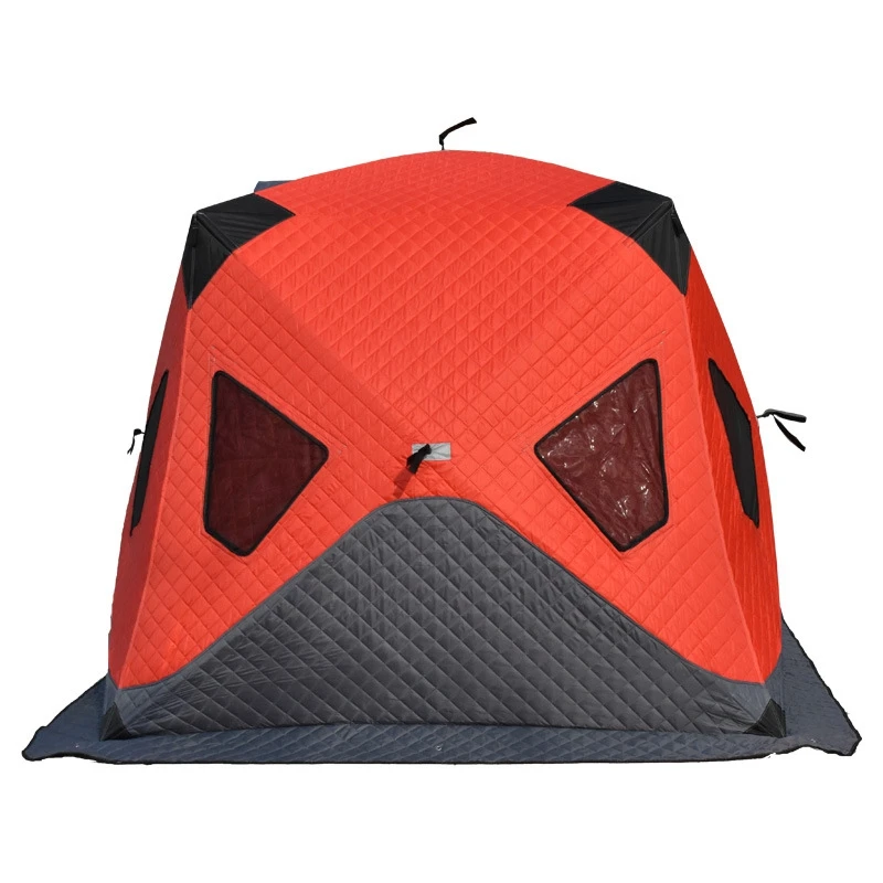 Upgrade 3-4persons Winter Ice Fishing Tent Outdoor Camping Thickened Cotton  Warm and Cold Proof Automatic Ultralarge Snow-proof