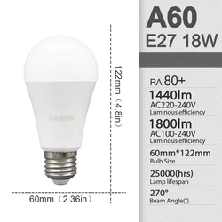Pack of 10 Energy - Saving LED Light Bulbs - Assorted Wattages, Cold & Warm White (4000K Daylight)