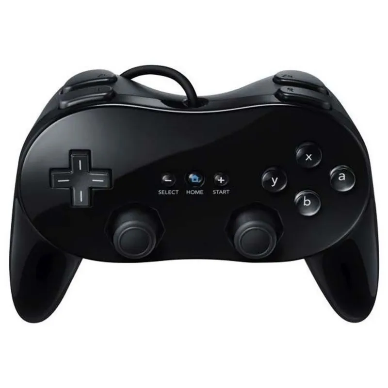 Wii Nero Classico Controller Compatibile --Not Original Nintendo-- Not Original Nintendo--