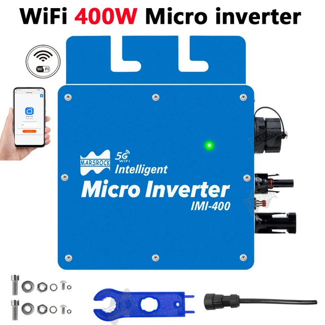 400W บน Grid MINI อินเวอร์เตอร์พลังงานแสงอาทิตย์ MPPT WiFi PURE Sine WAVE 110V 220V Micro INVERTER 22-50Vdc สําหรับที่อยู่อาศัยแผงพลังงานแสงอาทิตย์ระบบ 1
