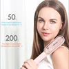 New Fast Heating&Anti-scalding Sweet Cat Hairdressing Flower Shape Straightener Brush Blow Dryer 2 In1 Comb Limited Color 4