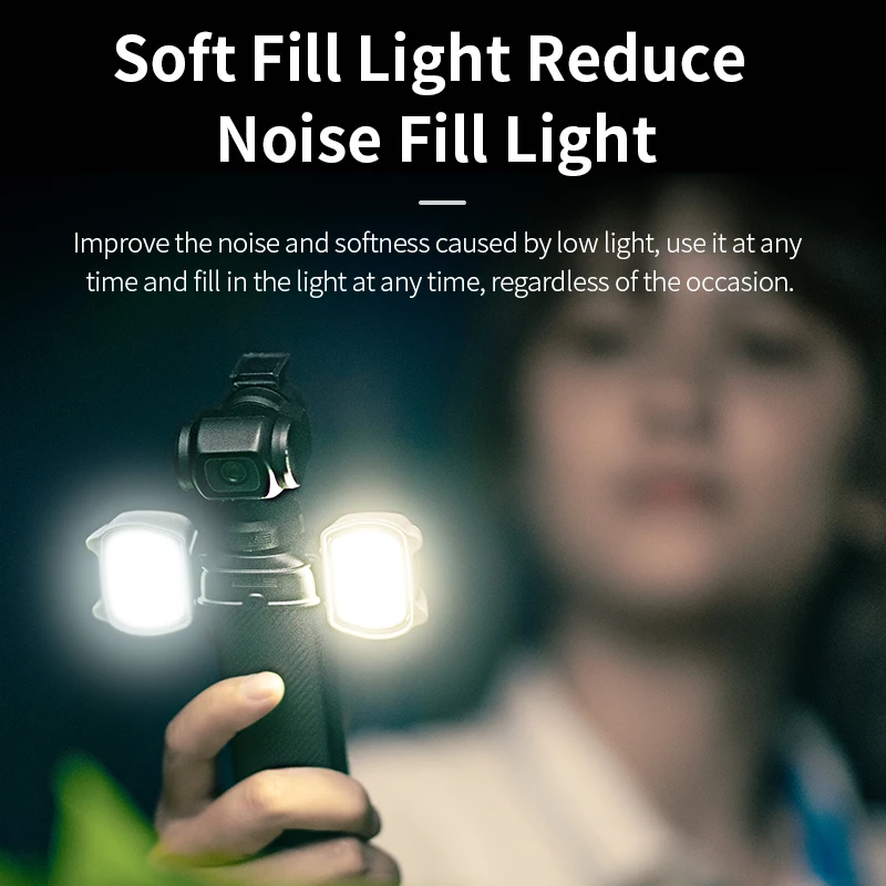 STARTRC Mini Portable LED Video Light with 3 Mode Light Photographic Fill For DJI OSMO Pocket 3 Camera Accessories camera accessories