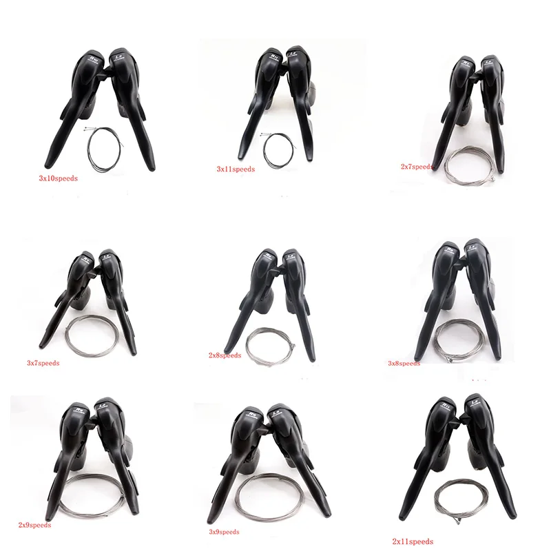 3x7 3x8 3x9 3x10 Speed Shifter Bicycle Dual Control Levers Road Bike