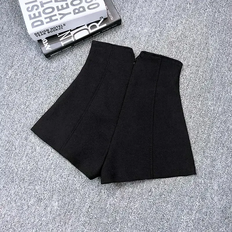 2023 Summer Women New Mini High Waist Shorts White Black Stretch Suit Shorts Female Hotpants Elegant Wide Leg Solid Short Jeans