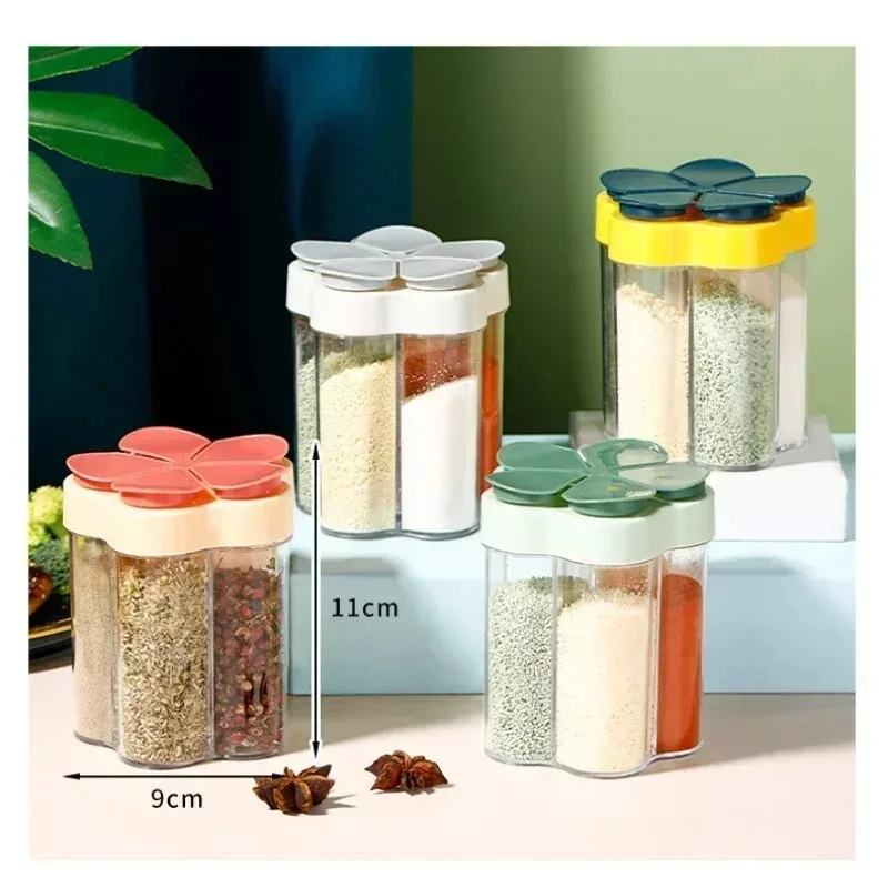 1 Pcs Seasoning Jar Plastic ContainerSeasoning Bottle Spice Organizer Outdoor Camping Seasonins Containers Kitchen Gadget Sets