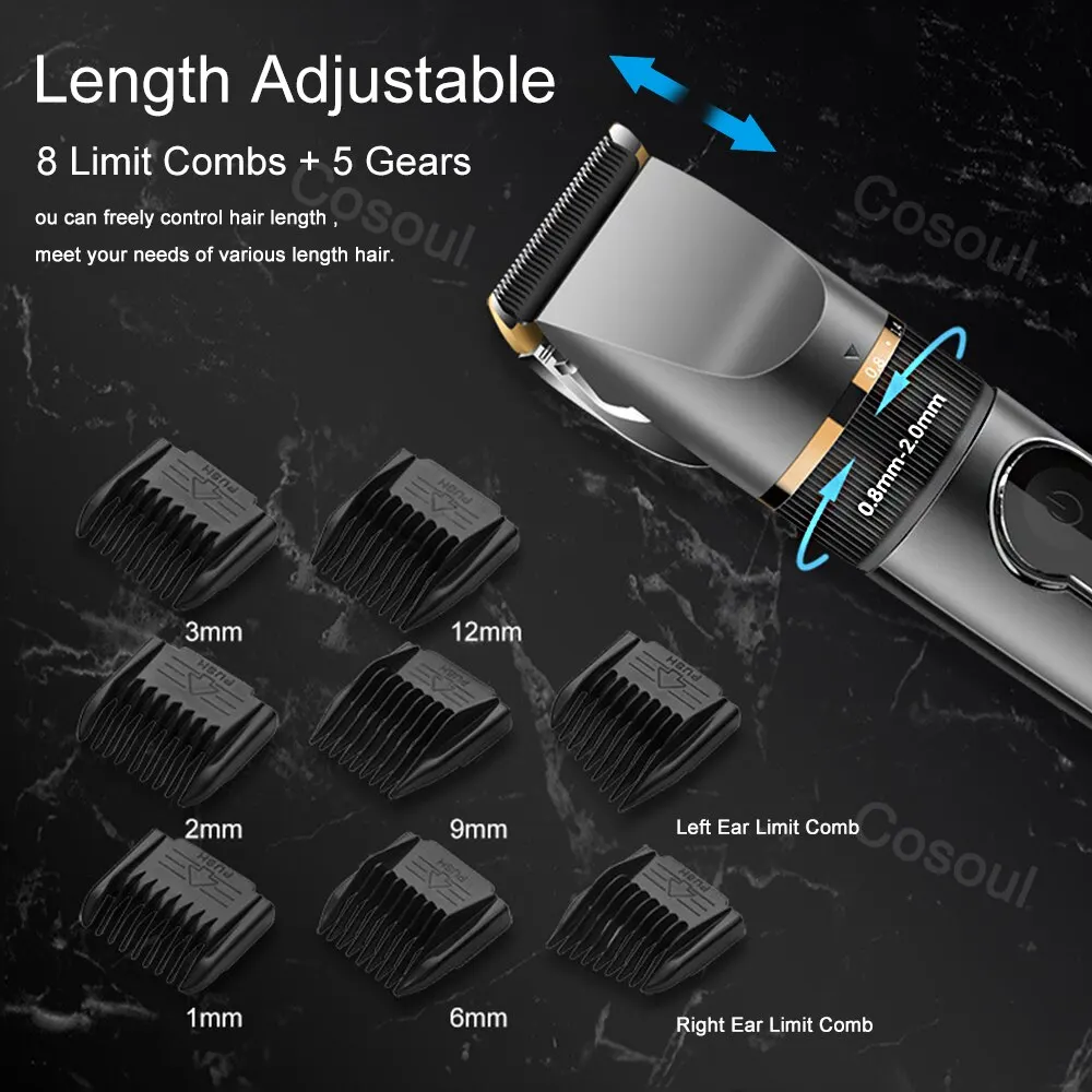 Hair Clipper Electric Hair Cutting Machine Husband Hair Trimmer for Man Shaver Barber Professional Beard Trimmer Hair Cutter 6